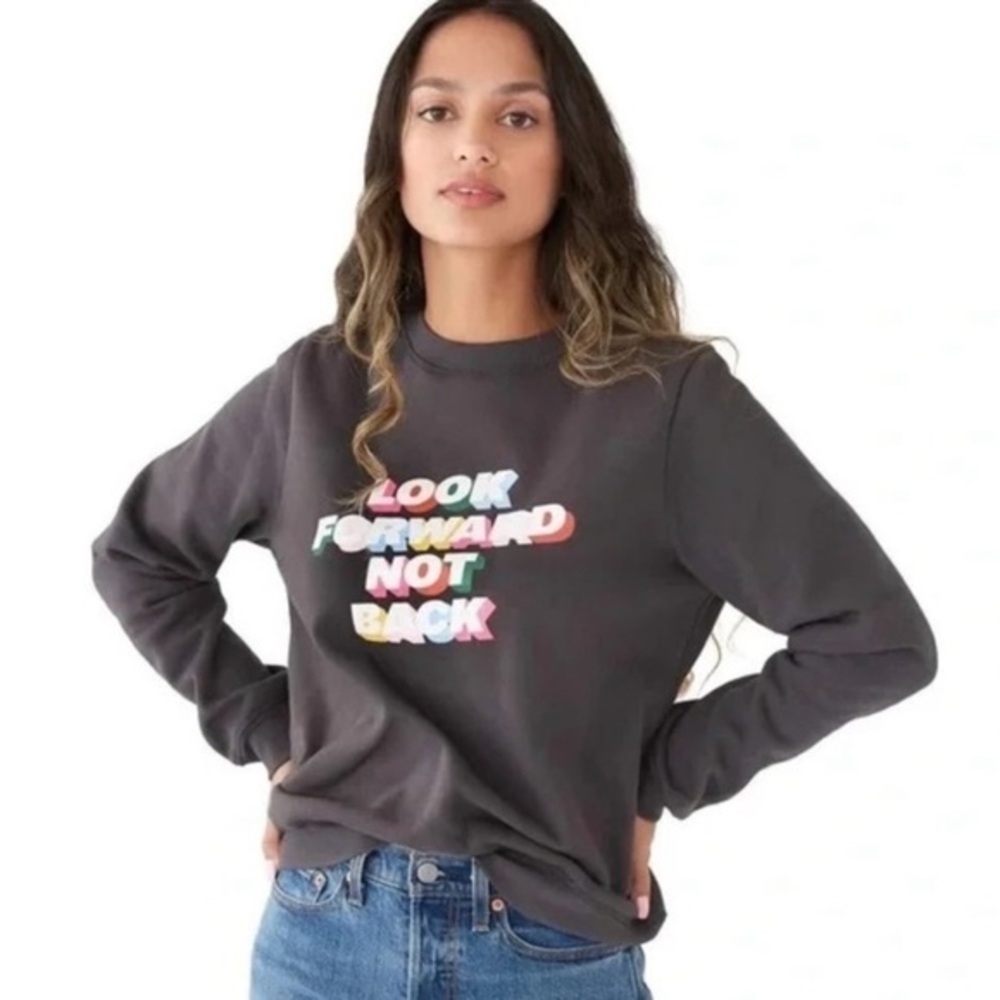 Ban.do Look Forward Not Back Graphic Sweatshirt